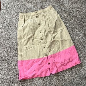 Jcrew factory linen skirt